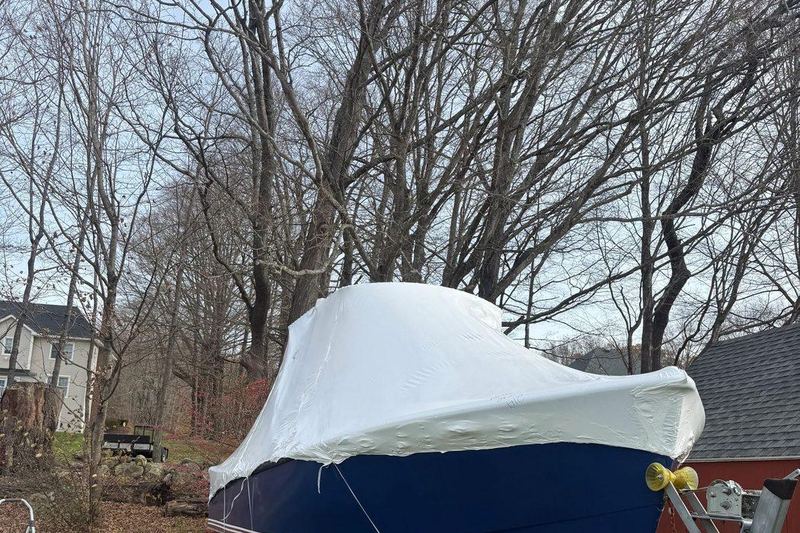 A clean, sealed hull goes under wrap and comes out ready.